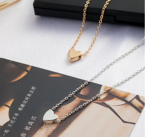 Tiny Heart Choker Necklace