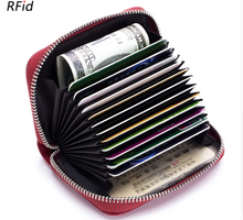 Laden Sie das Bild in den Galerie-Viewer, Women&#39;s Genuine Leather Credit Card Holder