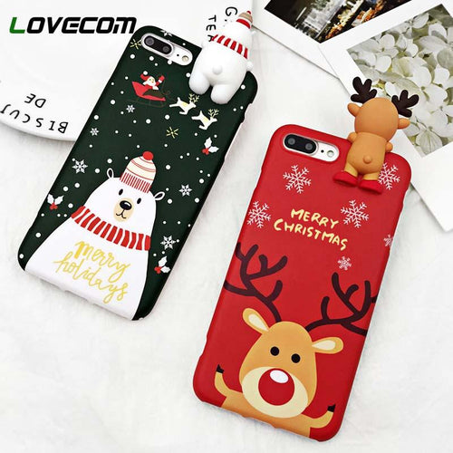 Christmas Snowman Elk Iphone Case - Snow Man - Iphone 6 to X