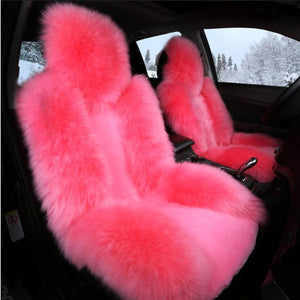 10 Colors fluffy car seats