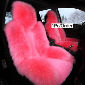 10 Colors fluffy car seats